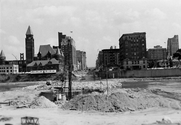 Main Street Bridge Demolition 1955